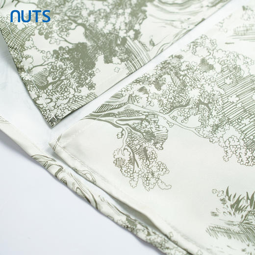 NUTS商场同款春秋季中国风水墨画高腰气质时尚半身长裙女333061207 商品图3