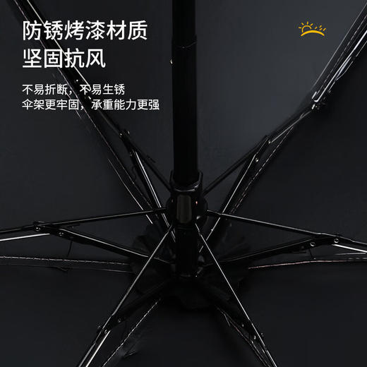 红叶 五折胶囊伞防晒防雨超轻黑胶伞 3535 商品图4