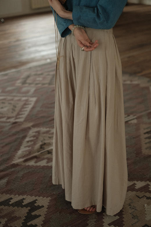 羊绒匹马棉（Supima） | 阔腿高腰裙裤 商品图10