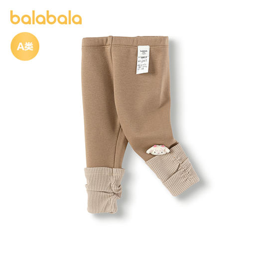 巴拉巴拉儿童加绒打底裤女童保暖冬装长裤堆堆袜脚口时髦洋气潮 商品图4