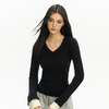 Ariseism 美式复古V领长袖针织衫女2025秋季新款辣妹内搭打底上衣 商品缩略图0