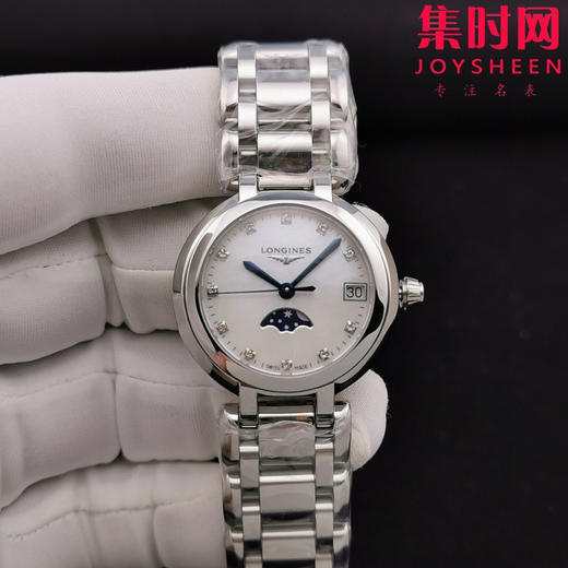 浪琴匠心之作【落落大方 腕间淑女】浪琴表 ETC心月月相系列 贝母钻面 女士腕表 优雅而至 典雅别致的外观 商品图1