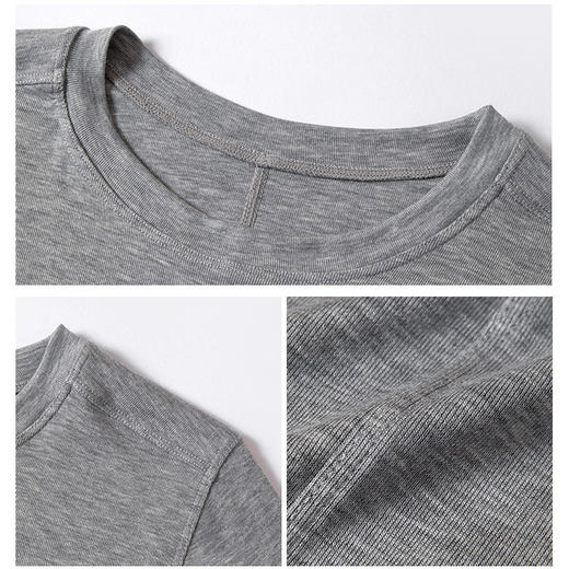 【团购】买一送一 KEMU严选莱赛尔女款正肩圆领羊毛打底衫 商品图4
