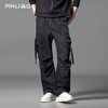 PINLI品立2025秋季新款男士多口袋工装裤潮牌宽松直筒休闲长裤子GD253117021 商品缩略图0