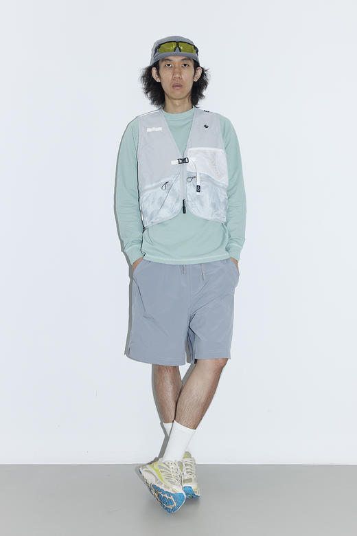 吃茶去chichaqu25速干明线防晒吸湿排汗半高领长袖T恤户外运动 商品图3