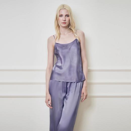 Solo seta22姆米女士真丝睡衣桑蚕丝衬衫长裤丝绸吊带2025秋新款 商品图1