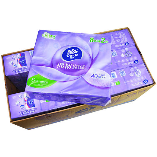 维达90抽3层棉韧抽取式纸面巾10包/提 商品图3