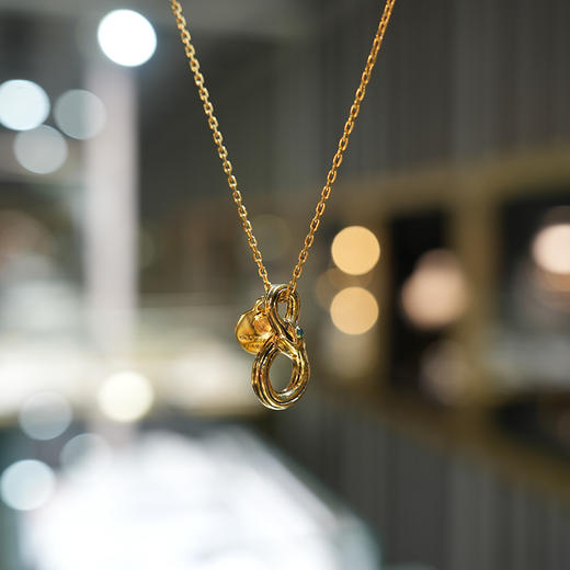 北京仓｜Goossens Paris-Talismans-金色 莫比乌斯蛇 项链［法国设计师］ 商品图5