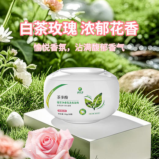 意几净茶多酚植萃净5D多效合一香氛洗衣凝珠-玫瑰白茶10g*30颗84472 商品图3