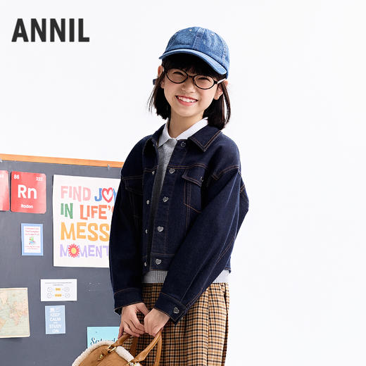 【实体店同款】女童夹克外套秋季新款安奈儿童装AG535006 商品图2