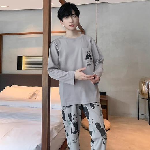 【69.9/2套】睡衣男女款春秋款2025新款长袖长裤秋冬男生卡通休闲舒适家居服套装聚 商品图9