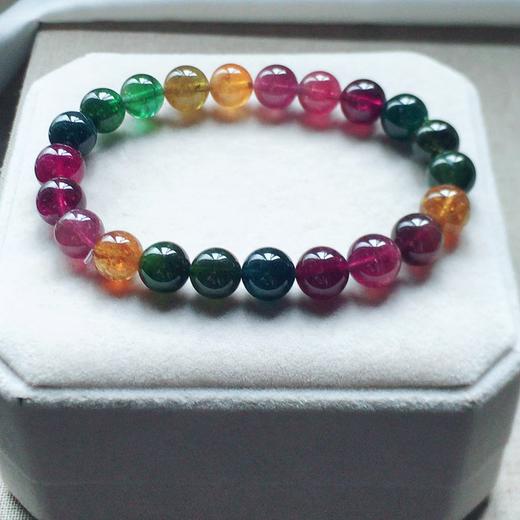 8.9mm单圈彩虹碧玺手串 商品图1