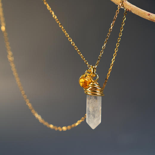 订购2-3个月到｜Goossens Paris-Talisman-天然水晶柱 护身符 项链［法国设计师］ 商品图7