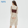 NUTS商场同款春秋季碎花气质时尚宽松长袖连衣裙两件套女331102189 商品缩略图4