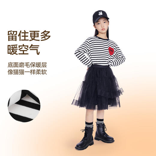 女童圆领长袖针织衫秋季新款安奈儿童装EG531592 商品图3