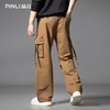 PINLI品立2025秋季新款男士多口袋工装裤潮牌宽松直筒休闲长裤子GD253117021 商品缩略图2