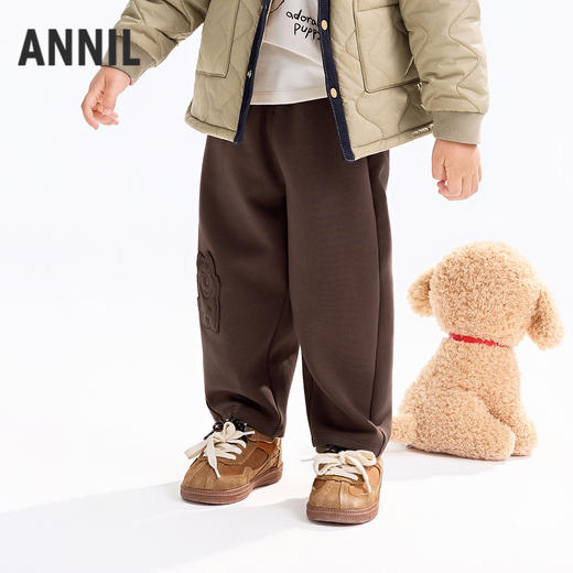 【实体店同款】男童全腰针织长裤秋季新款安奈儿童装XB536129 商品图1