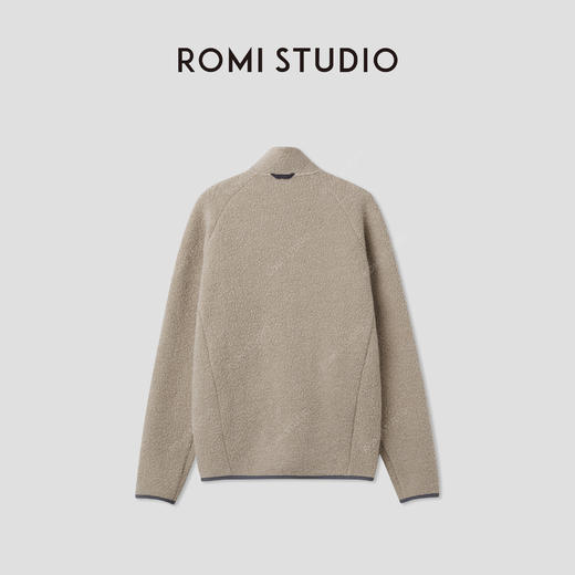 ROMI STUDIO“温暖如初”绵羊毛混纺摇粒绒拼色保暖外套RWCSWD3566  商品图1