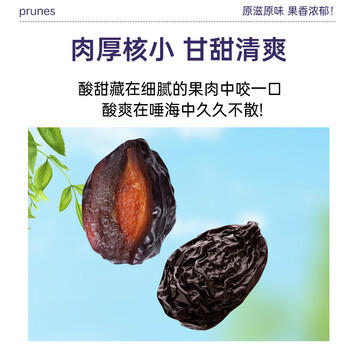 三叶果（TREFOIL FRUIT）新疆西梅干无糖无添加新疆特产500g*1袋大餐救星解馋休闲小零食 /休闲食品 /蜜饯果干 /其他蜜饯果干 商品图2