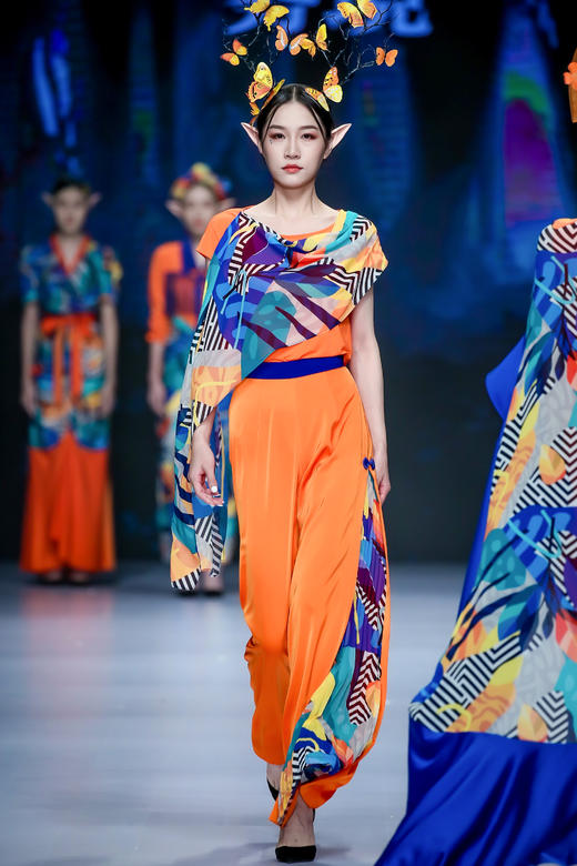 2202042 繁橘似锦裤子 雾境 商品图2