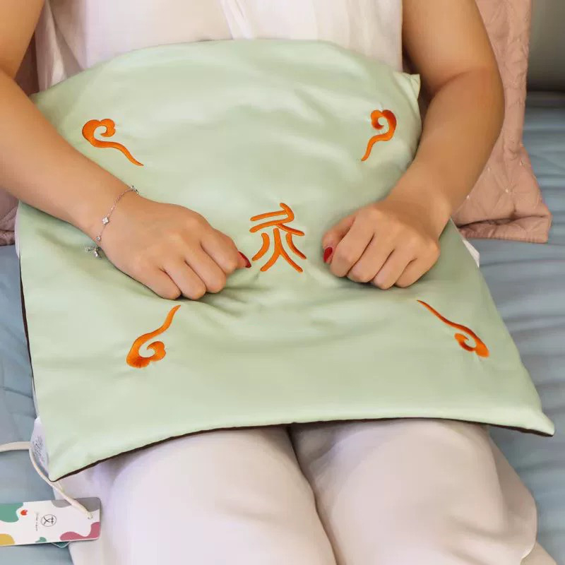 【敦煌豆绿色艾绒坐垫】艾绒坐垫 艾草办公室家用祛湿保暖养生