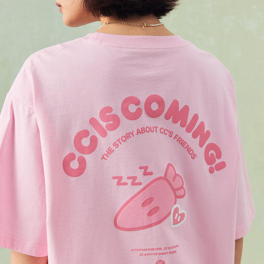 CC系列纯棉发泡印花活力胡萝卜短袖男潮流CC42TE03 商品图3