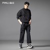 PINLI品立秋季新款潮牌户外束脚工装裤男多口袋直筒休闲长裤B252117020 商品缩略图1