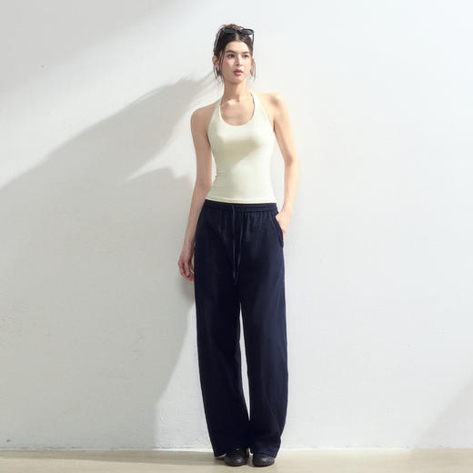 【限时秒】YOGACODE【火树银花系列】挂脖u领瑜伽背心女固定杯裸感舒适美背百搭运动背心DWB125625 商品图4