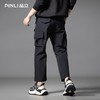 PINLI品立秋季新款潮牌户外束脚工装裤男多口袋直筒休闲长裤B252117020 商品缩略图2