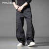 PINLI品立2025秋季新款雪花褶皱宽松工装裤男士潮牌休闲直筒长裤GD253117023 商品缩略图3