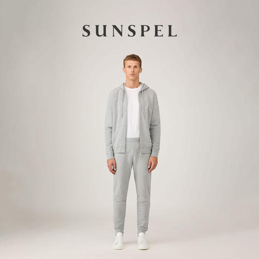 SUNSPEL男士秋冬全棉休闲运动束脚卫裤宽松舒适简约运动休闲 商品图1