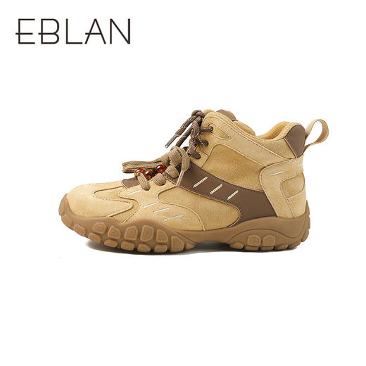 伊伴冬季潮趣双鞋带轻户外机能感运动鞋女鞋B25587601 商品图1