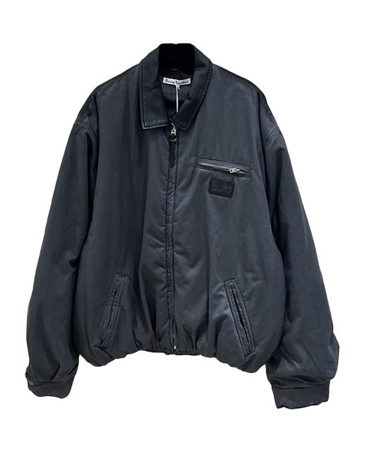 中性款皮领夹棉洗水夹克外套A00 商品图0