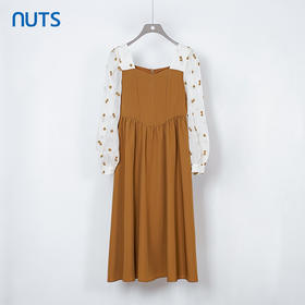 NUTS商场同款春秋季设计感气质时尚通勤宽松长袖连衣裙女331102256