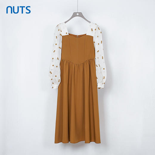 NUTS商场同款春秋季设计感气质时尚通勤宽松长袖连衣裙女331102256 商品图0