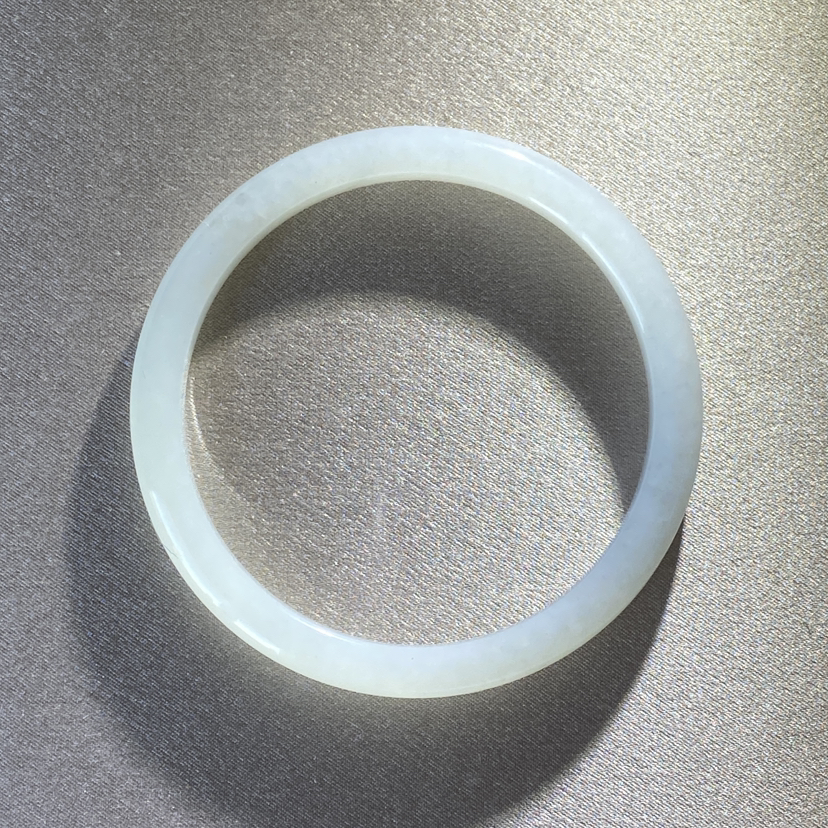 和田玉(白玉）手镯 --平安镯49#