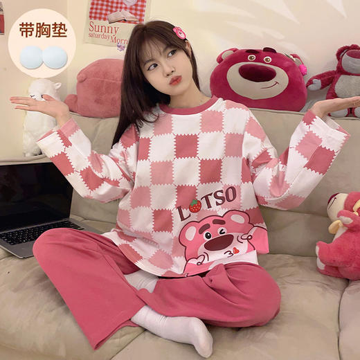 【69.9/2套】睡衣男女款春秋款2025新款长袖长裤秋冬男生卡通休闲舒适家居服套装聚 商品图6