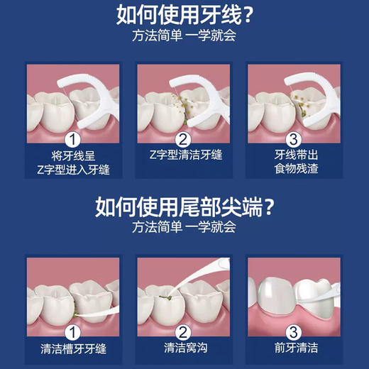 意几净高分子牙线棒50支yjj4793 商品图3