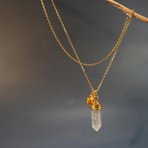 订购2-3个月到｜Goossens Paris-Talisman-天然水晶柱 护身符 项链［法国设计师］ 商品图5