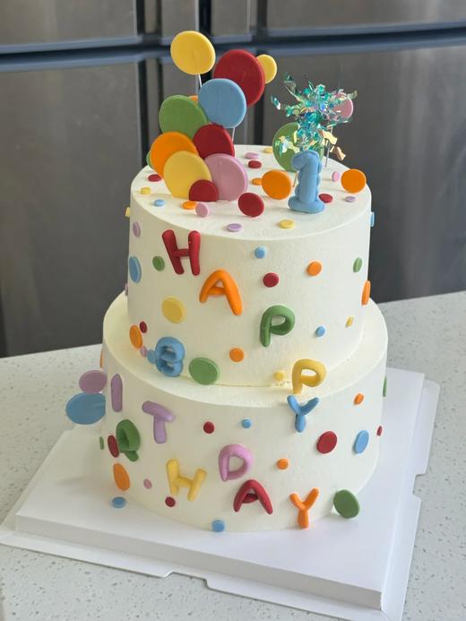 多款式~多巴胺色双层卡通蛋糕-低糖处理无添加 商品图2