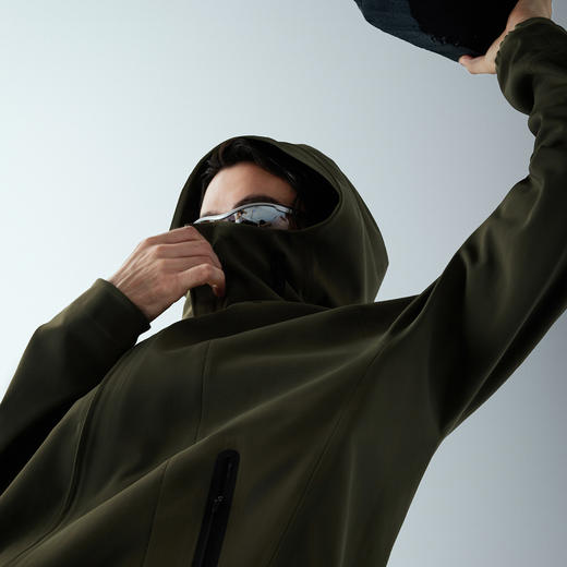 TAGX探观风行壳连帽软壳衣2025年秋新款防风运动外套男式休闲夹克 商品图3