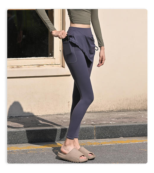 lu代工厂货源‼️史无前例的价格❗️【假两件瑜伽裤裙】出门再也不怕尴尬❗️可日常可健身❗️ 商品图12