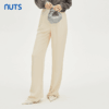 NUTS商场同款春秋季纯色高级感气质百搭直筒宽松长裤女331072108 商品缩略图3