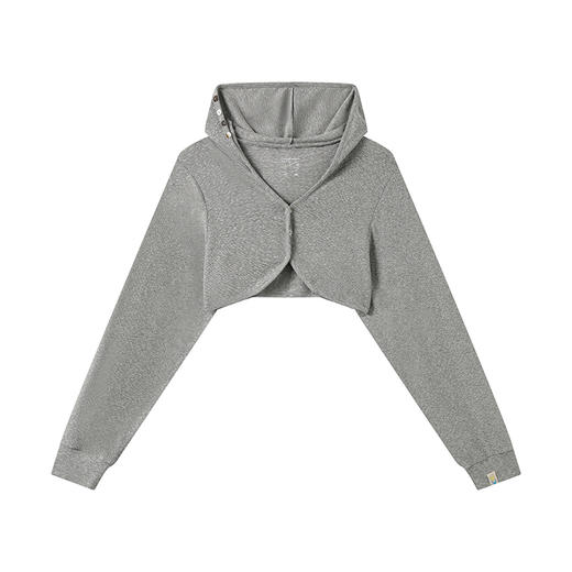 CryingCenter连帽纽扣短款长袖上衣休闲宽松开衫 哭喊中心 商品图9