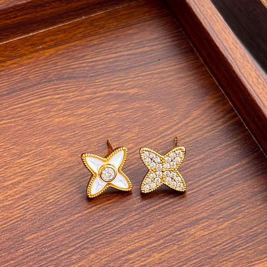 【IDO 饰品礼盒合集】耳饰/手链 好看百搭 四叶草/贝母款 商品图7