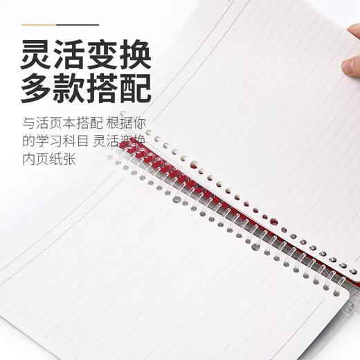 日本国誉kokuyo活页本替芯纸100页横线笔记本26孔20孔内芯B5可拆卸A5替换芯1本 商品图4