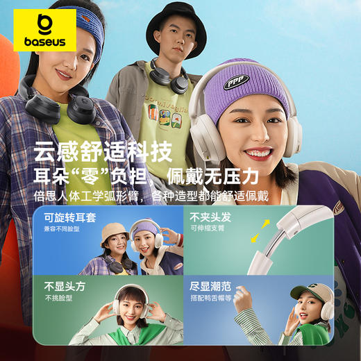 倍思 Bass BH1 头戴式蓝牙耳机 商品图1