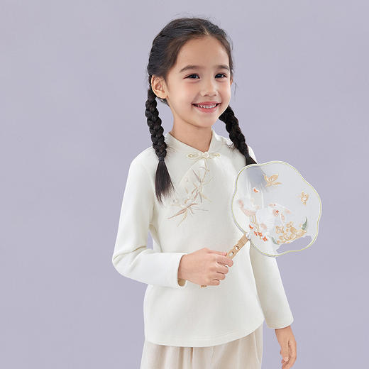 笛莎Deesha观山见女童T恤2025秋季女童T恤 商品图1