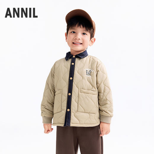 【实体店同款】男童短款棉衣冬季新款安奈儿童装XB545021 商品图1
