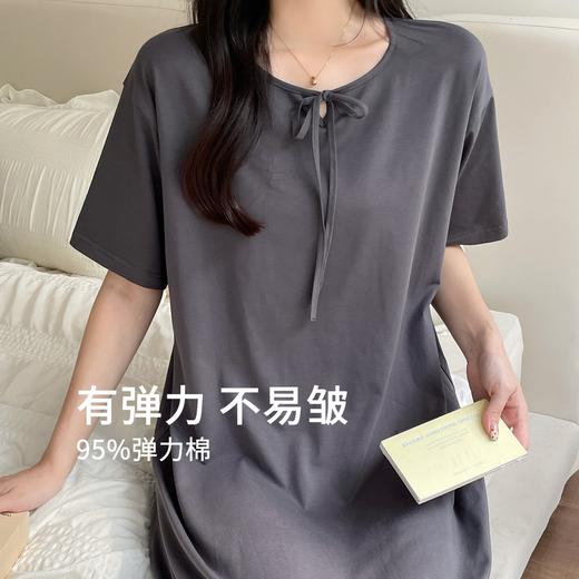 康妮雅女式短袖睡裙 53W62T017 商品图8